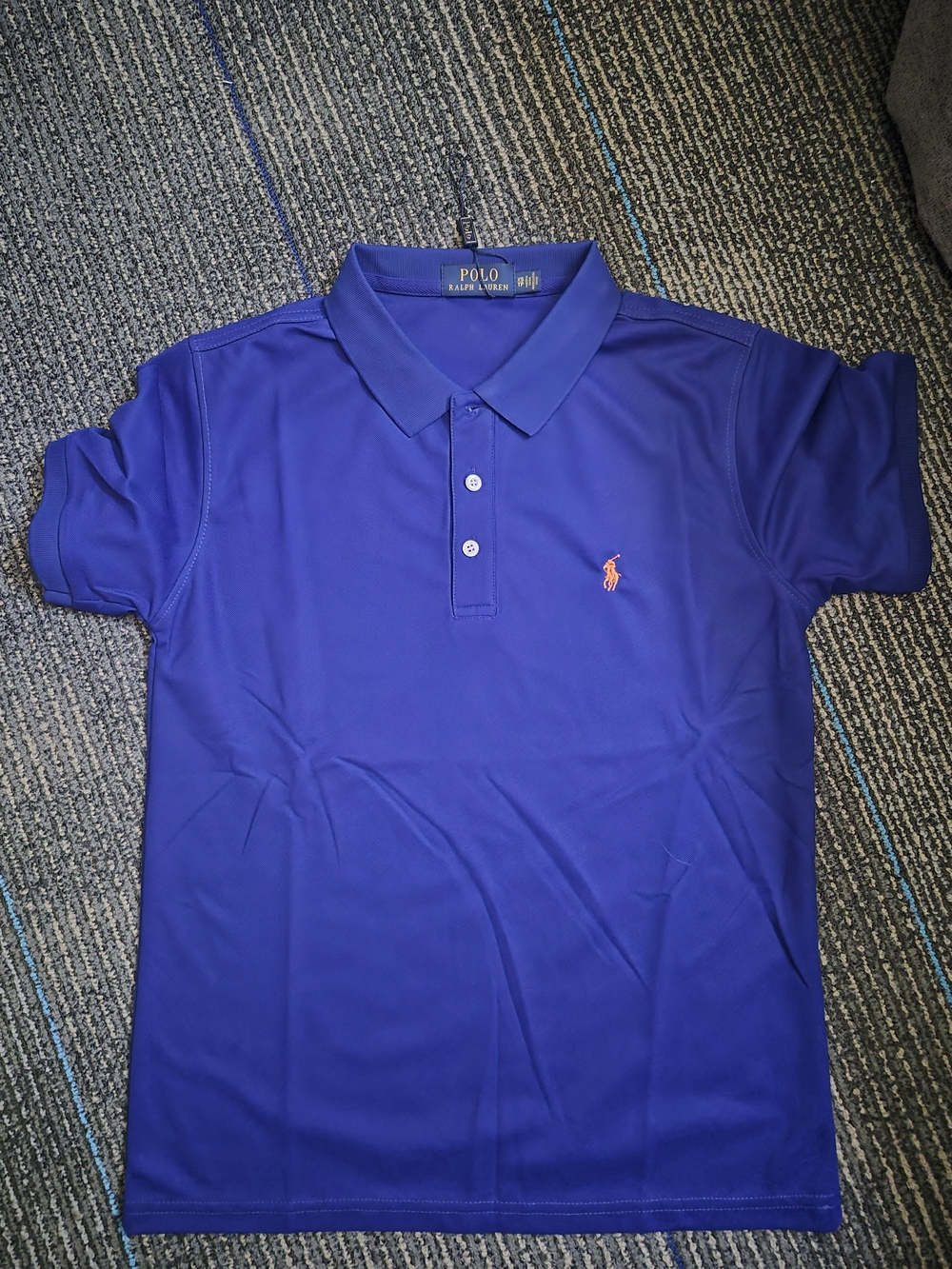 Polo by Ralph Lauren Royal Blue Polo with Orange Pony